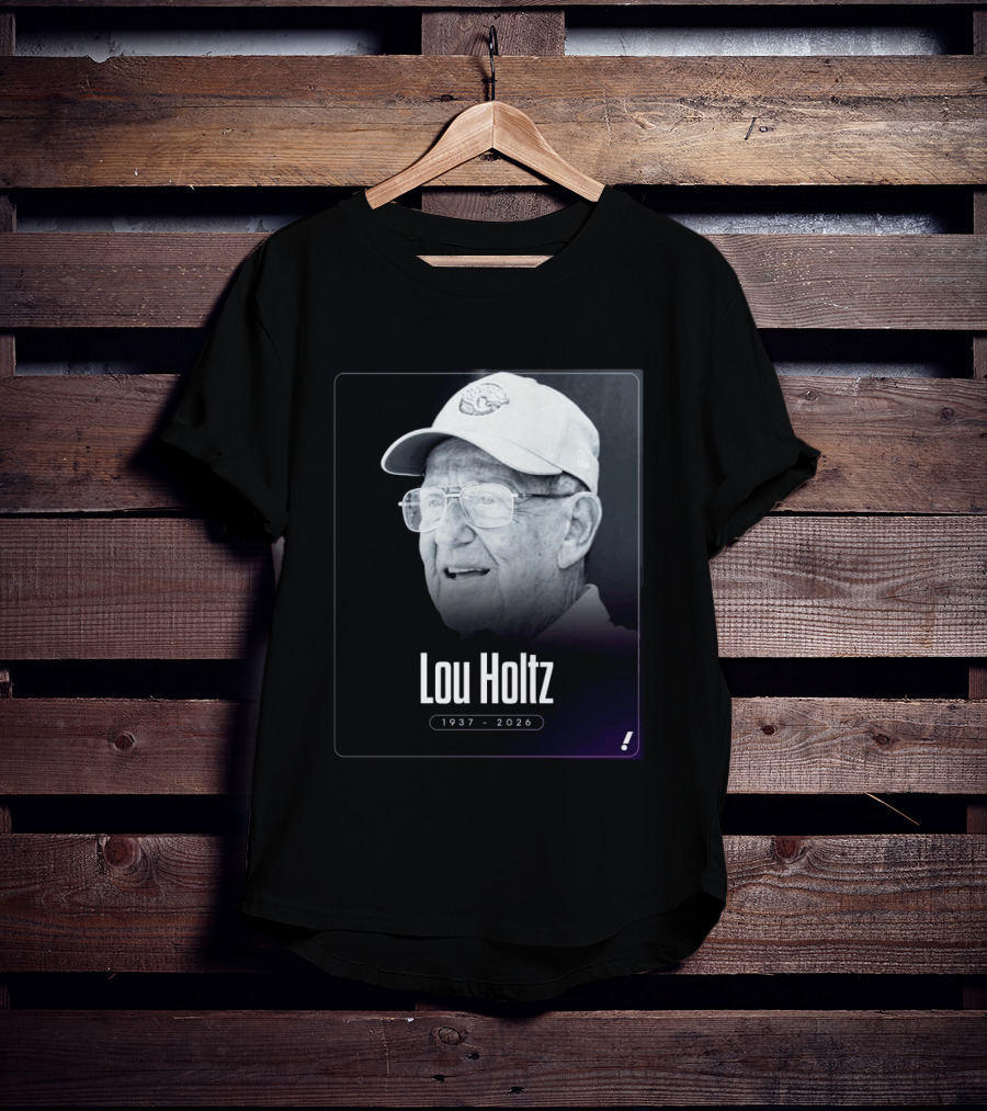 Lou Holtz 1937 2026 Notre Dame Icon Memoriam T-Shirt