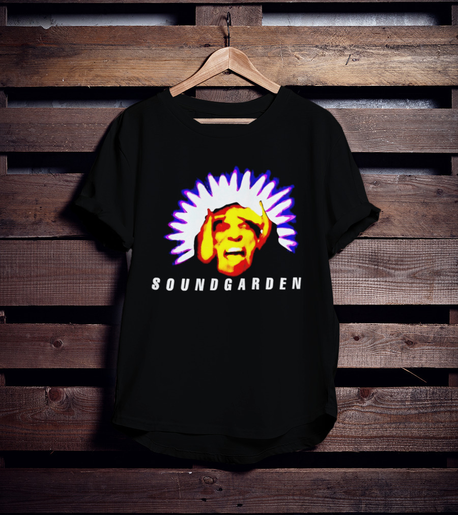 Soundgarden Black Hole Sun Surreal Face Psychedelic T-Shirt