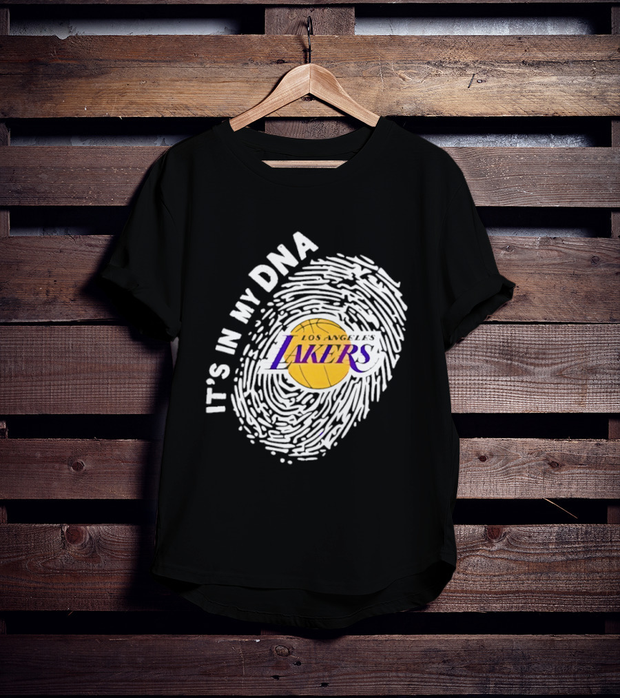 Los Angeles Lakers It's In My DNA Fingerprint T-Shirt