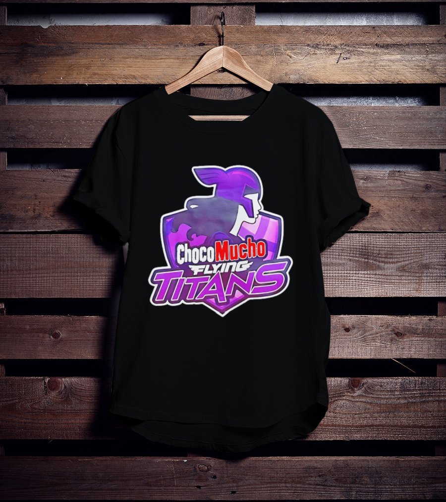 Choco Mucho Flying Titans Purple Shield T-Shirt