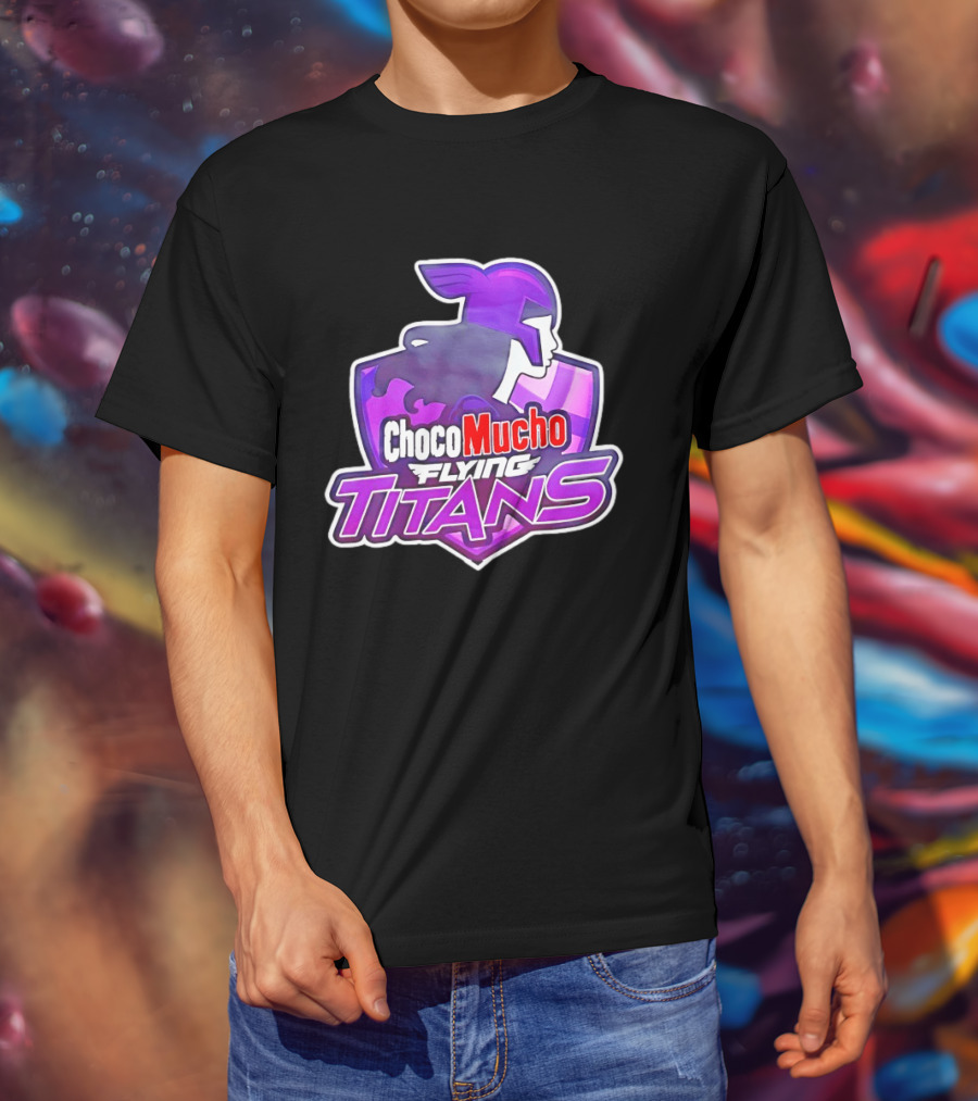 Choco Mucho Flying Titans Purple Shield T-Shirt