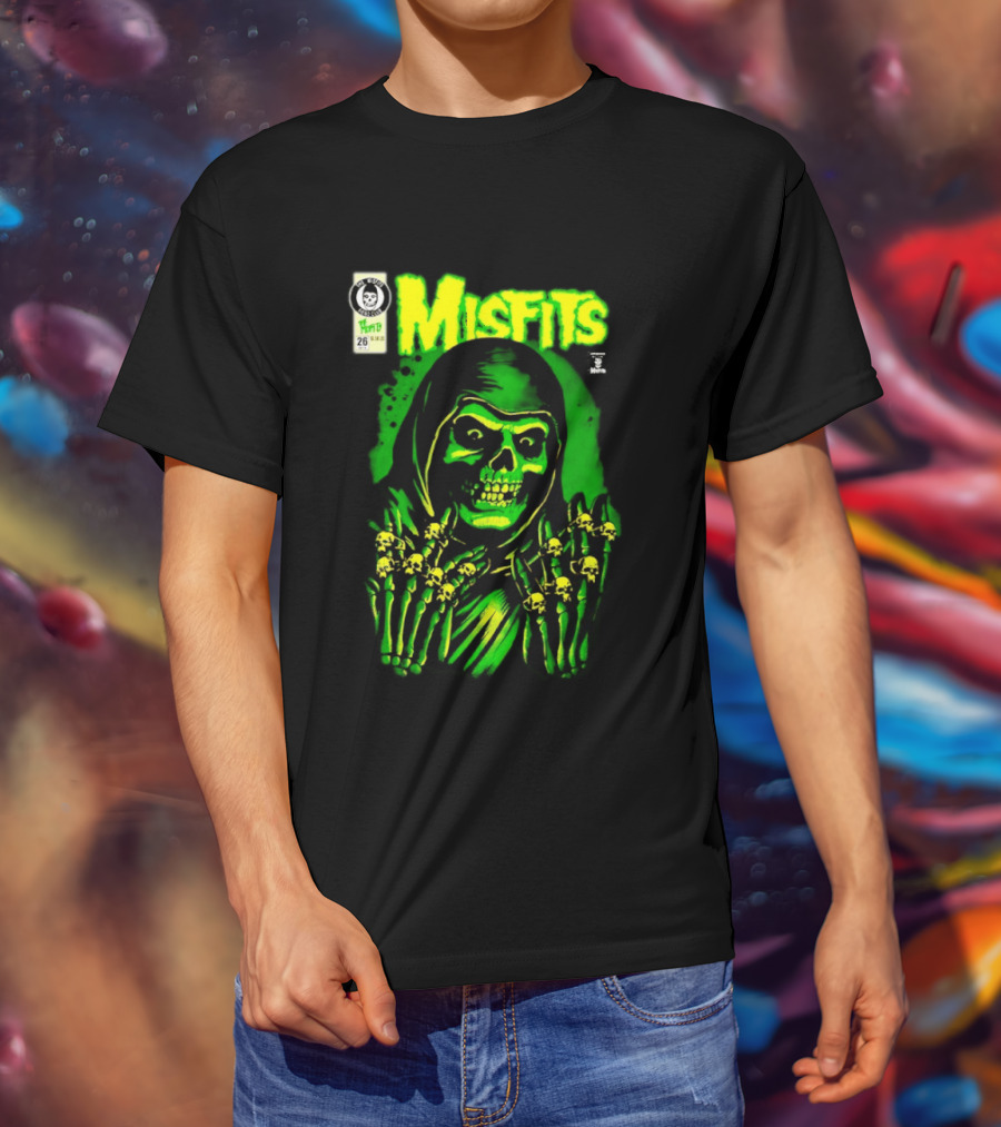 Misfits Crimson Ghost Reaper Emerald Hell Yesterdays WonderCon Anaheim 2026 Exclusives T-Shirt