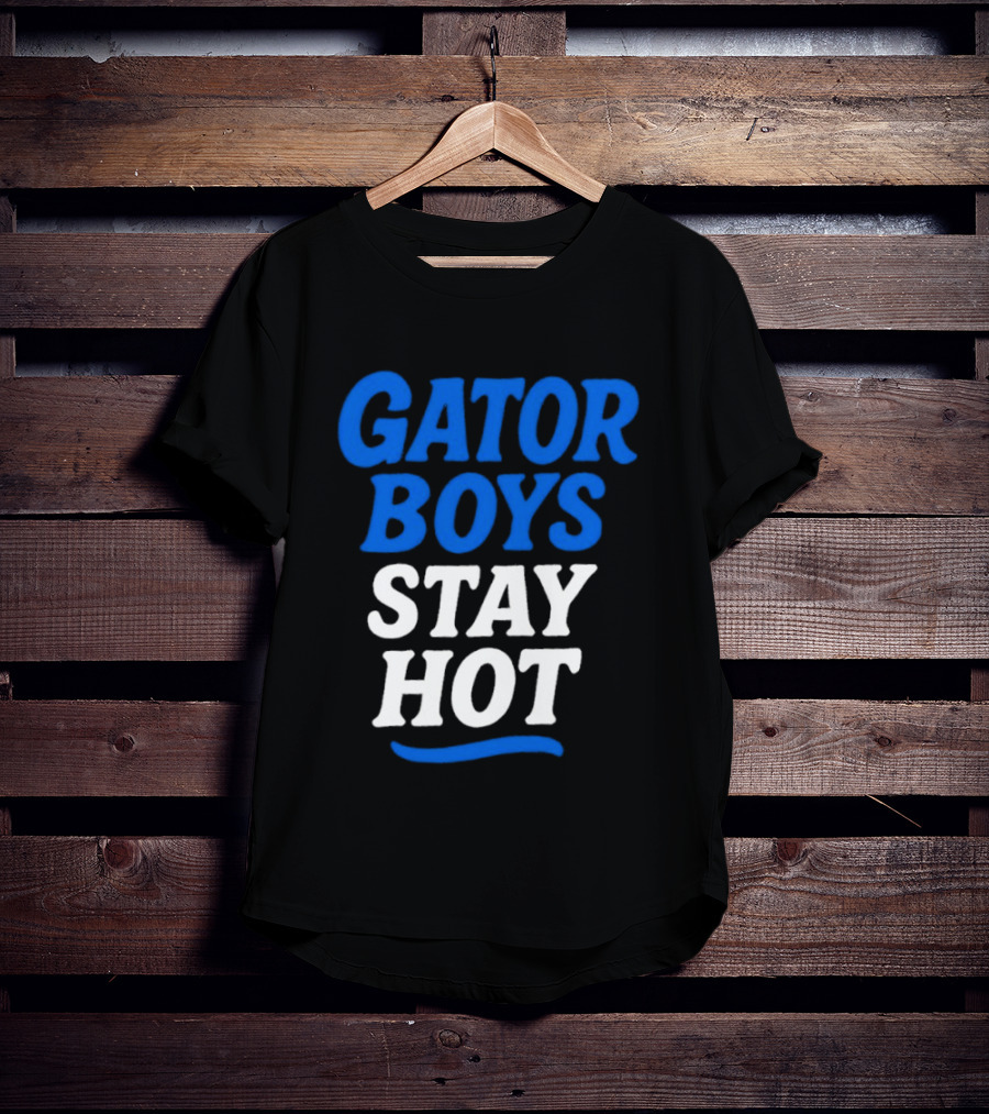 Florida Gator Boys Stay Hot Blue And White T-Shirt