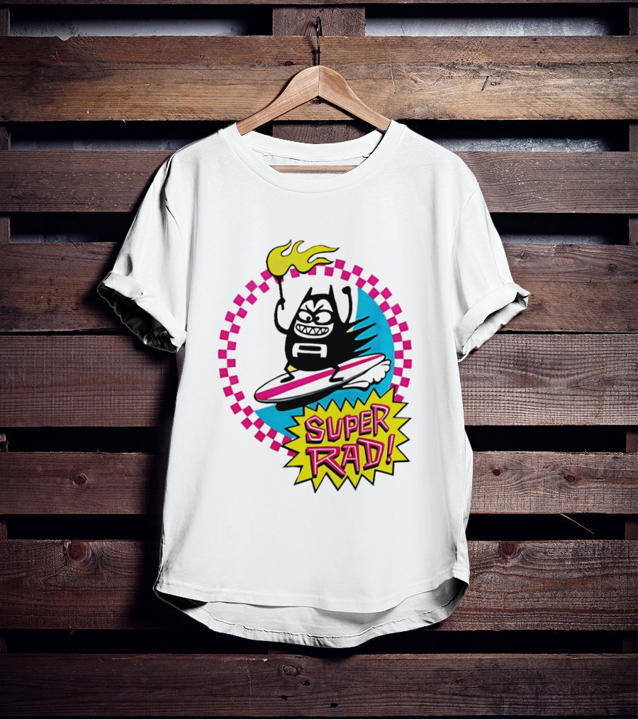 Aquabats Surfing Super Rad Flame Animated T-Shirt