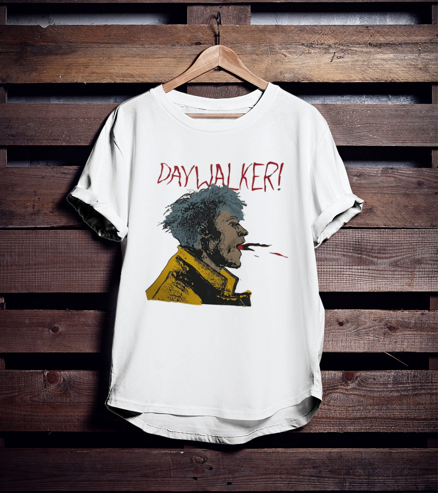 Machine Gun Kelly Daywalker Illustration With Character And Yellow Jacket T-Shirt