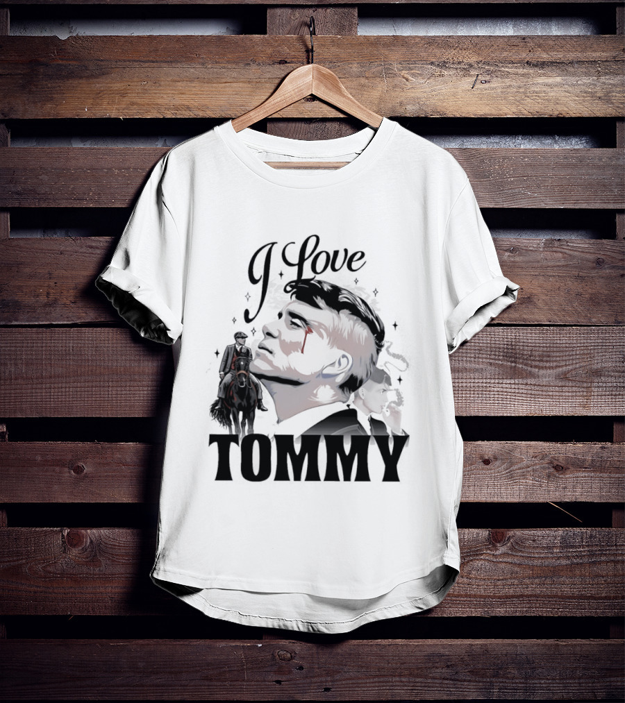 I Love Tommy Shelby In Peaky Blinders Movie Horse And Man Image T-Shirt