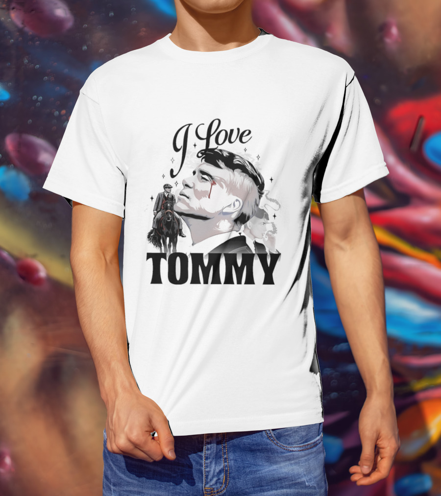 I Love Tommy Shelby In Peaky Blinders Movie Horse And Man Image T-Shirt
