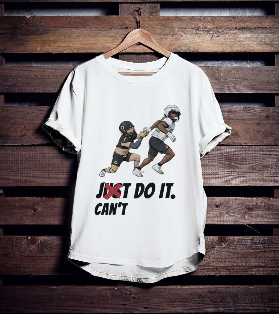 Just Can't Do It Football Players Chase In Action T-Shirt