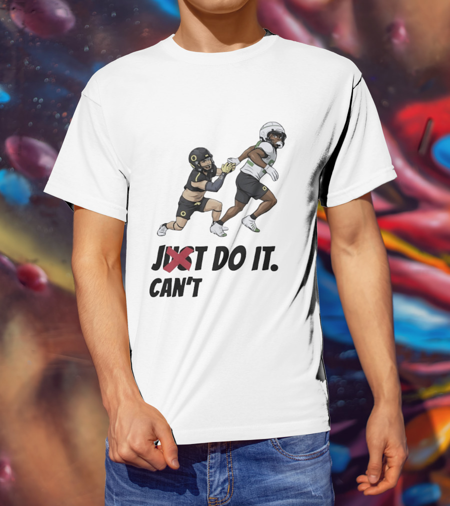 Just Can't Do It Football Players Chase In Action T-Shirt