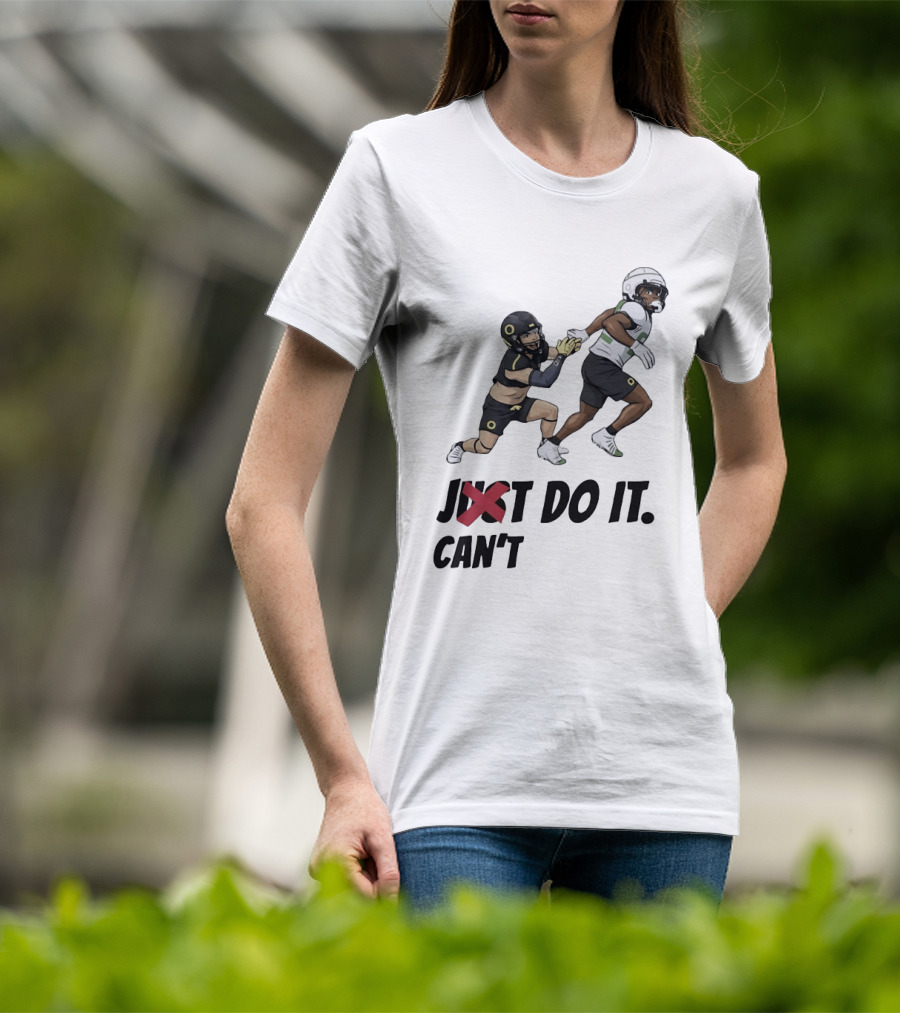 Just Can't Do It Football Players Chase In Action T-Shirt
