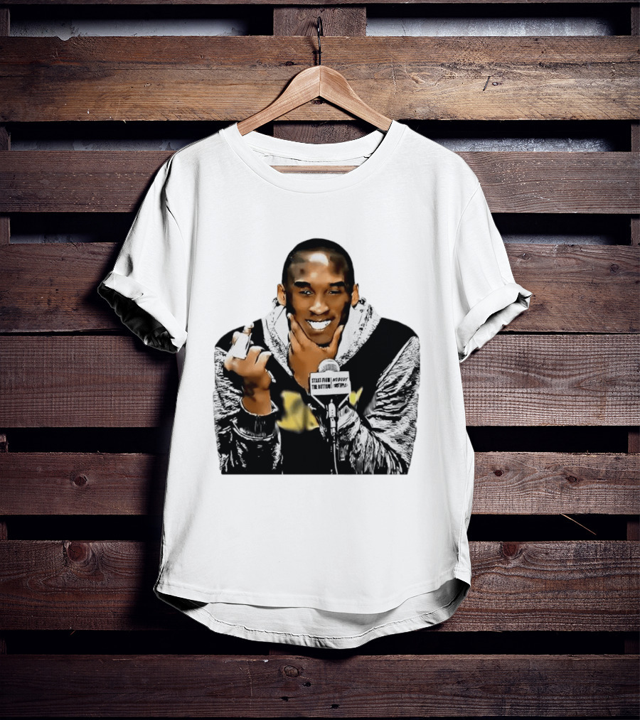 Kobe Bryant Iconic Middle Finger Moment At Press Conference T-Shirt
