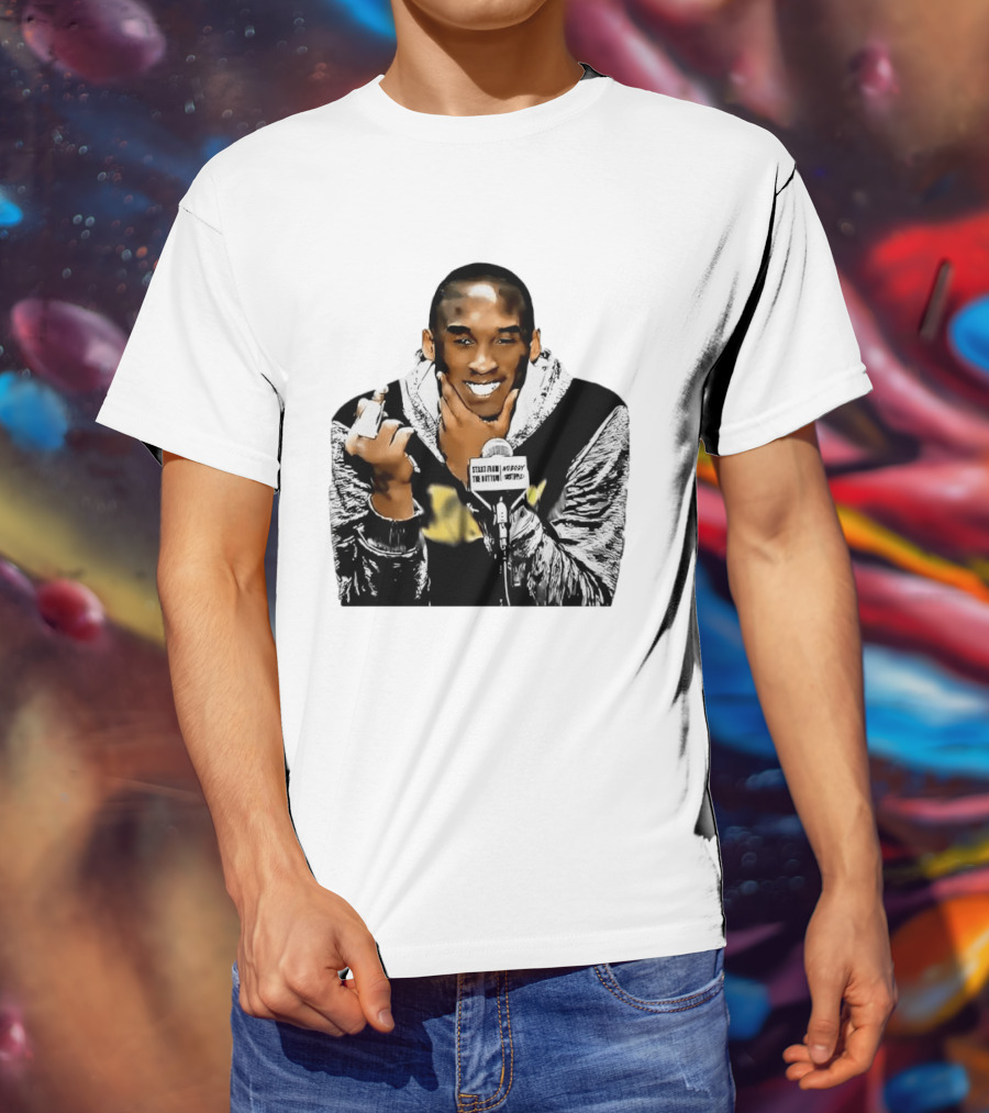Kobe Bryant Iconic Middle Finger Moment At Press Conference T-Shirt