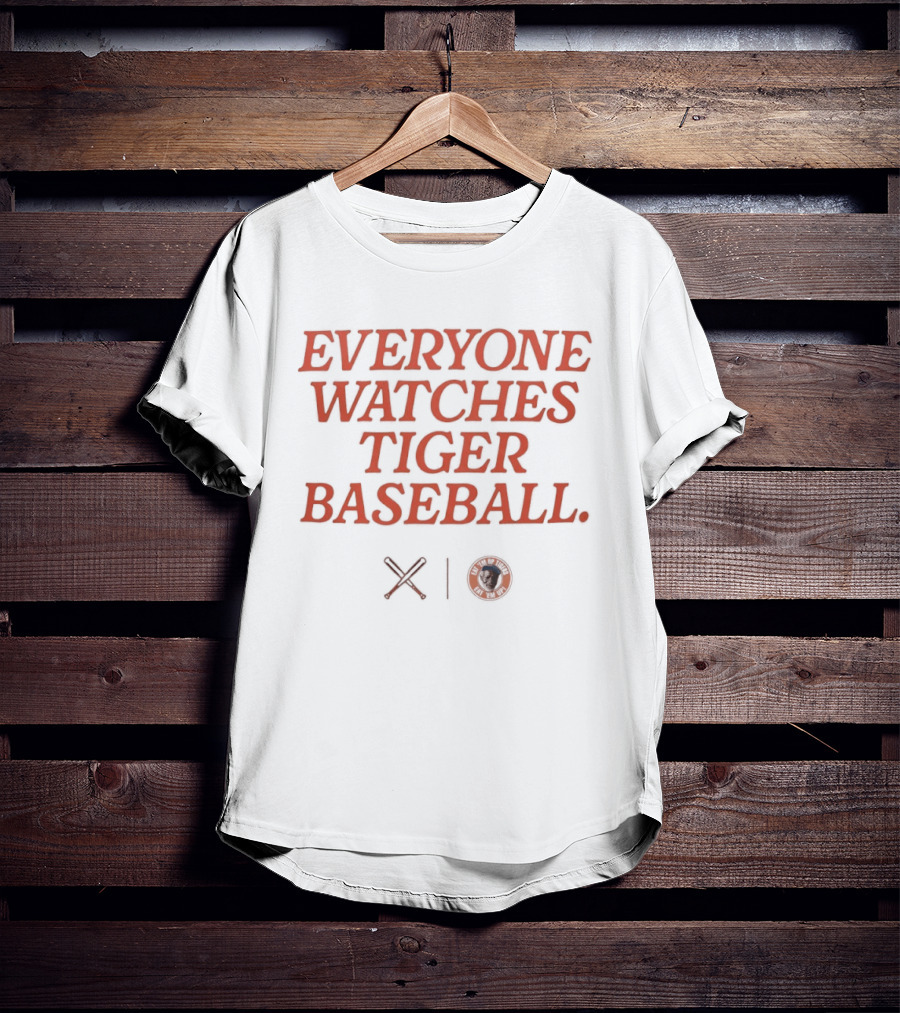 Everyone Es Tiger Baseball Detroit Tigers Team Fan T-Shirt