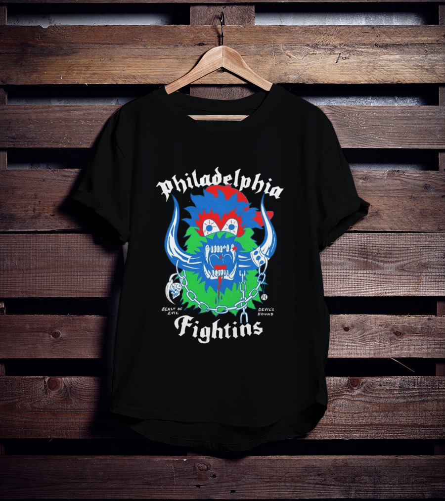 Philadelphia Fightins Monster Philly Sports Chains T-Shirt