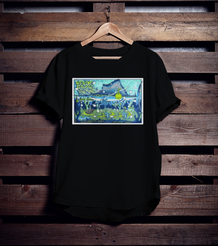 Pigeons Playing Ping Pong Mar 5 2026 Jacksonville Fl Sailfish Bubbles Sea Creatures T-Shirt