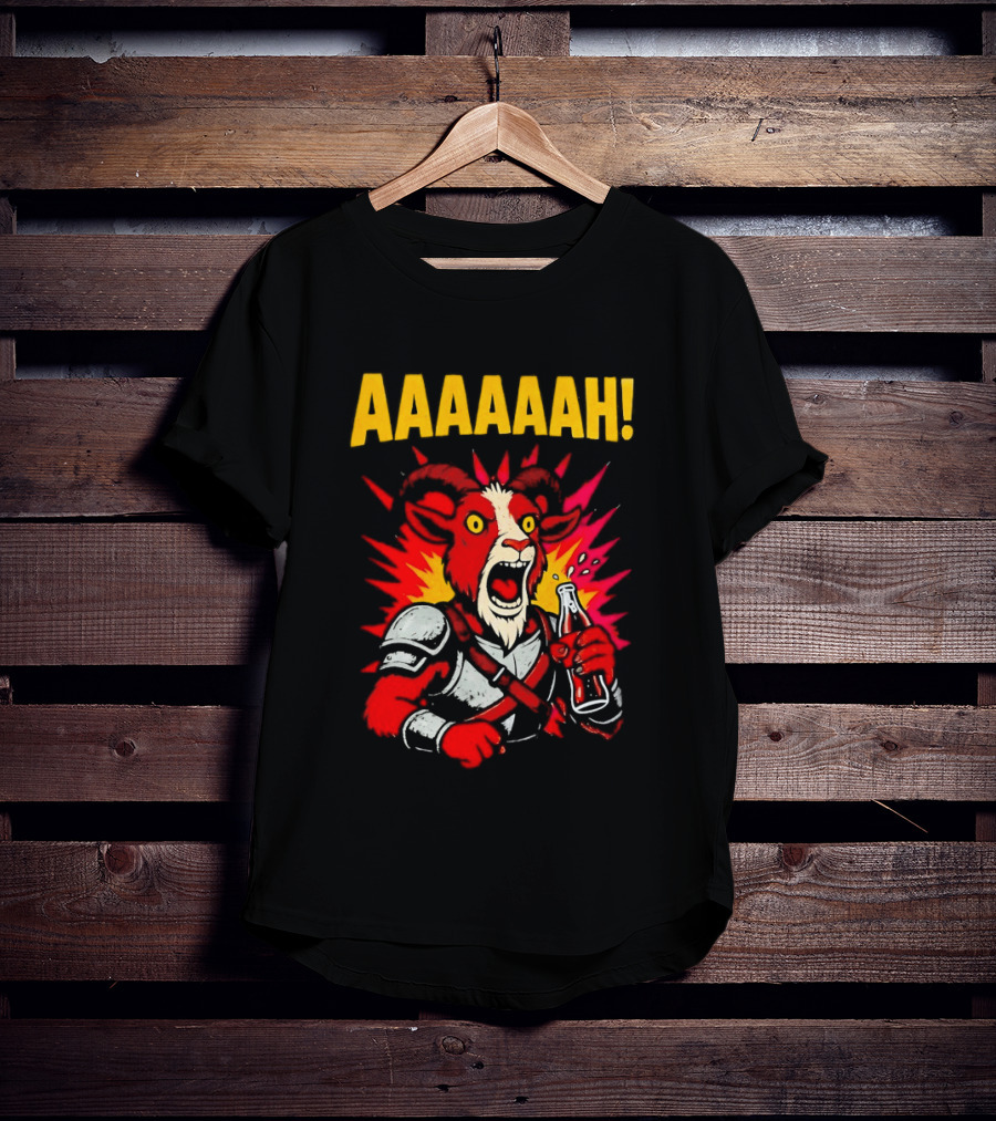 Prepotente Pony Screaming AAAAAAH Colorful Explosion T-Shirt