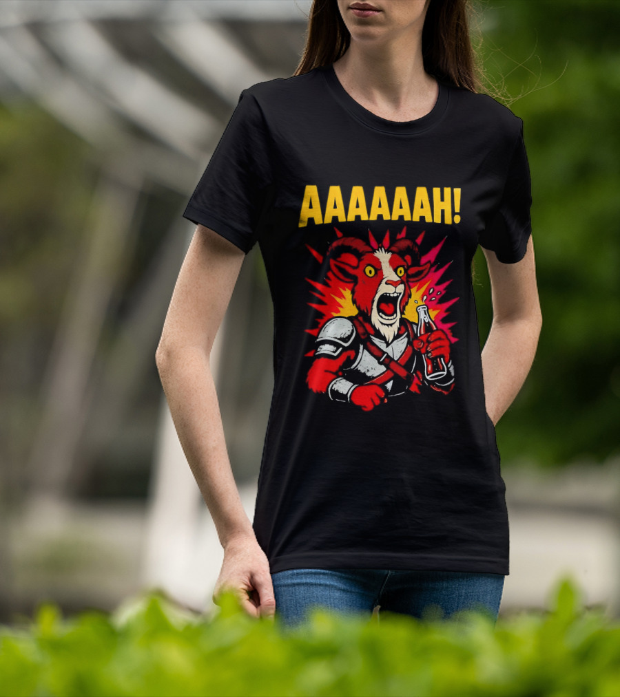Prepotente Pony Screaming AAAAAAH Colorful Explosion T-Shirt