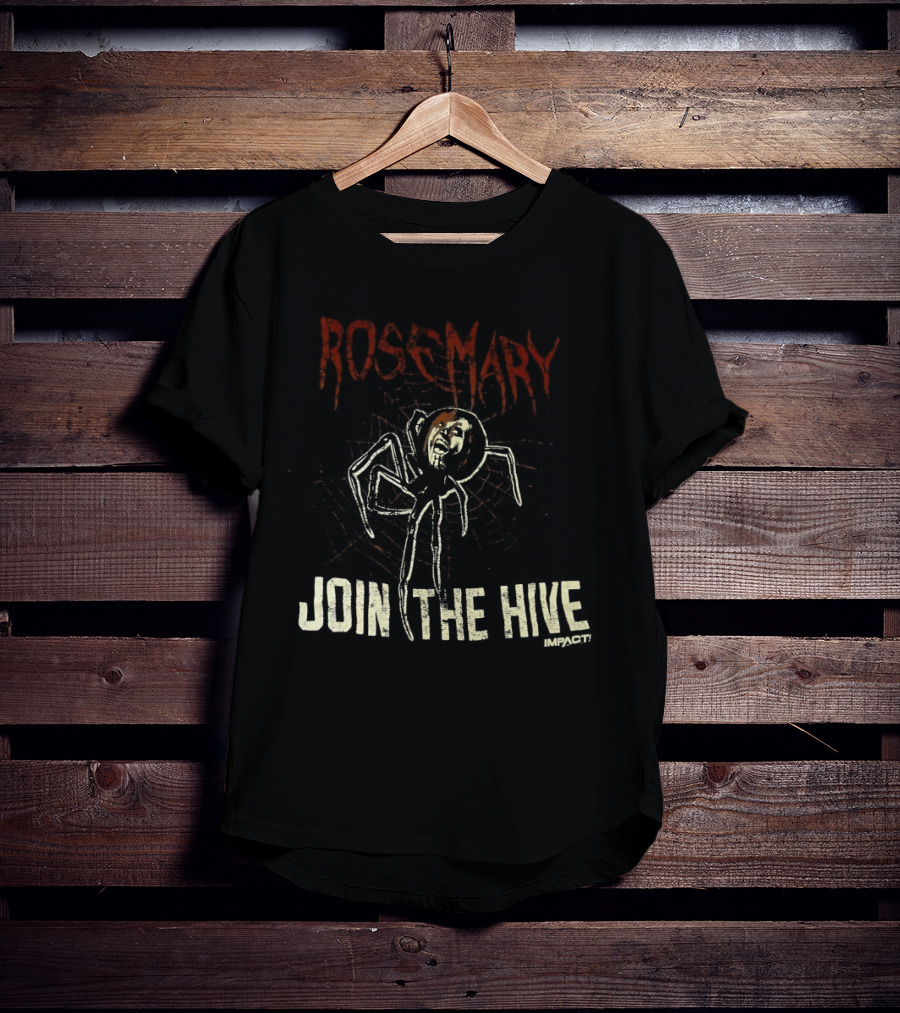ROSE MARY JOIN THE HIVE Spooky Graphic With Sketched Spider T-Shirt