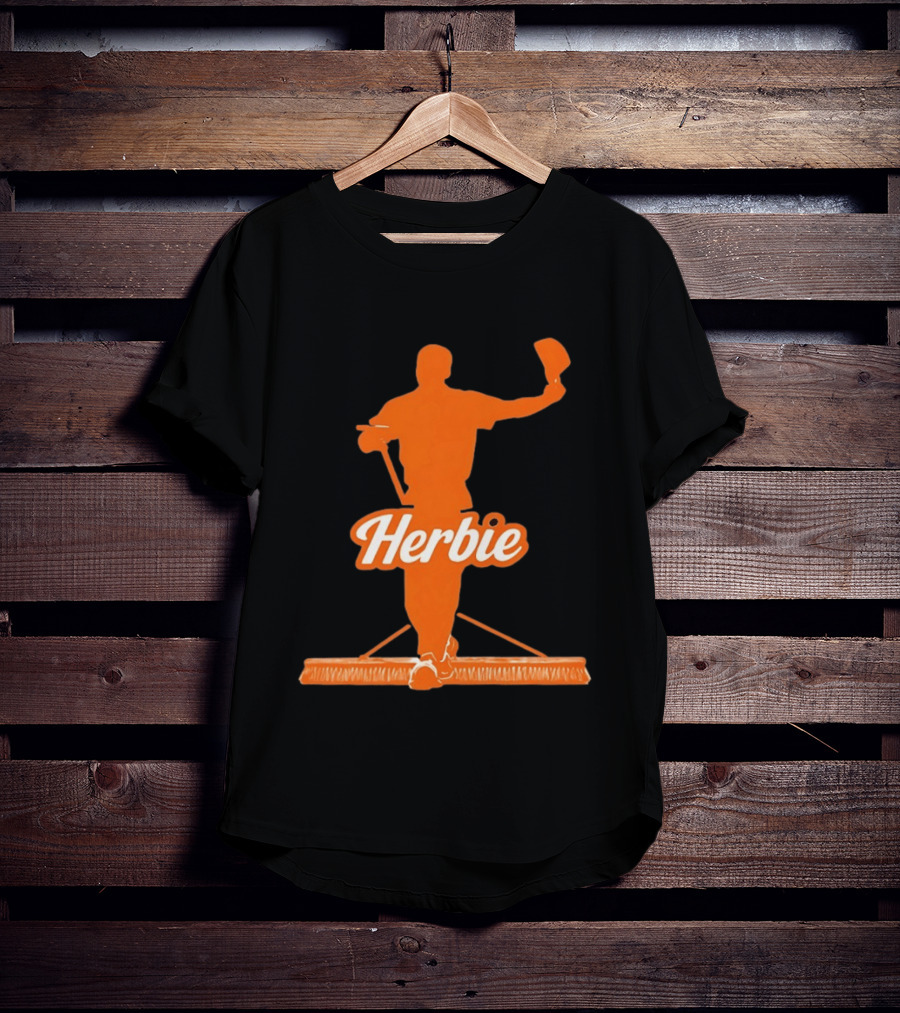 Herbie Houston Astros Iconic Broom Celebration T-Shirt