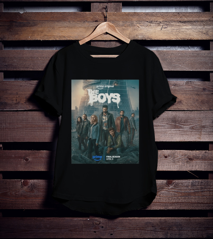 Prime Original The Boys Final Season April 8 Release Promotion T-Shirt