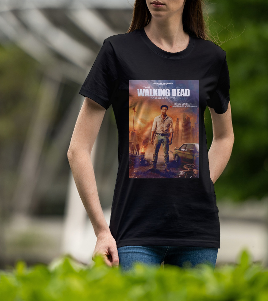 IShowSpeed The Walking Dead Marathon Today 2PM EST YouTube Twitch T-Shirt