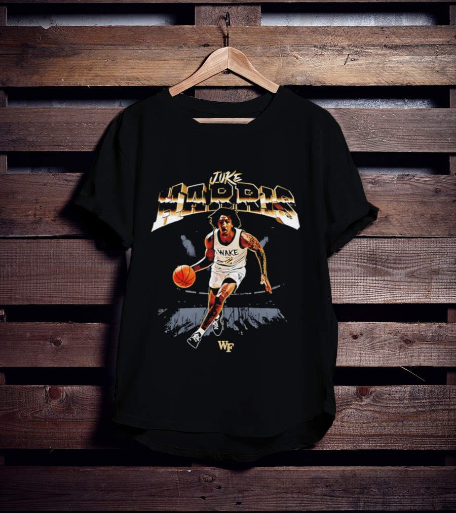 Juke Harris Wake Forest Basketball NCAA Player WF T-Shirt