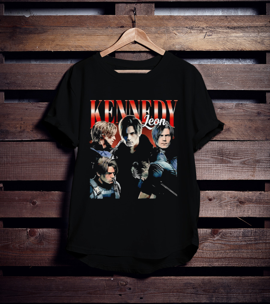 Leon Kennedy Collage Character Collection T-Shirt