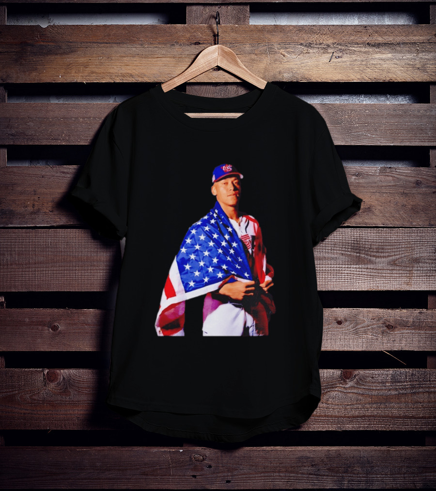 Aaron Judge Captain Team USA Baseball American Flag T-Shirt