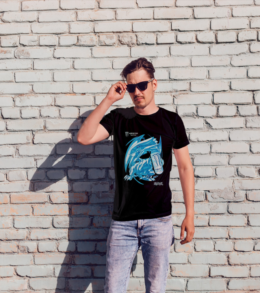 Blue Eyes White Dragon Monster Energy Zero Ultra Collaboration T-Shirt