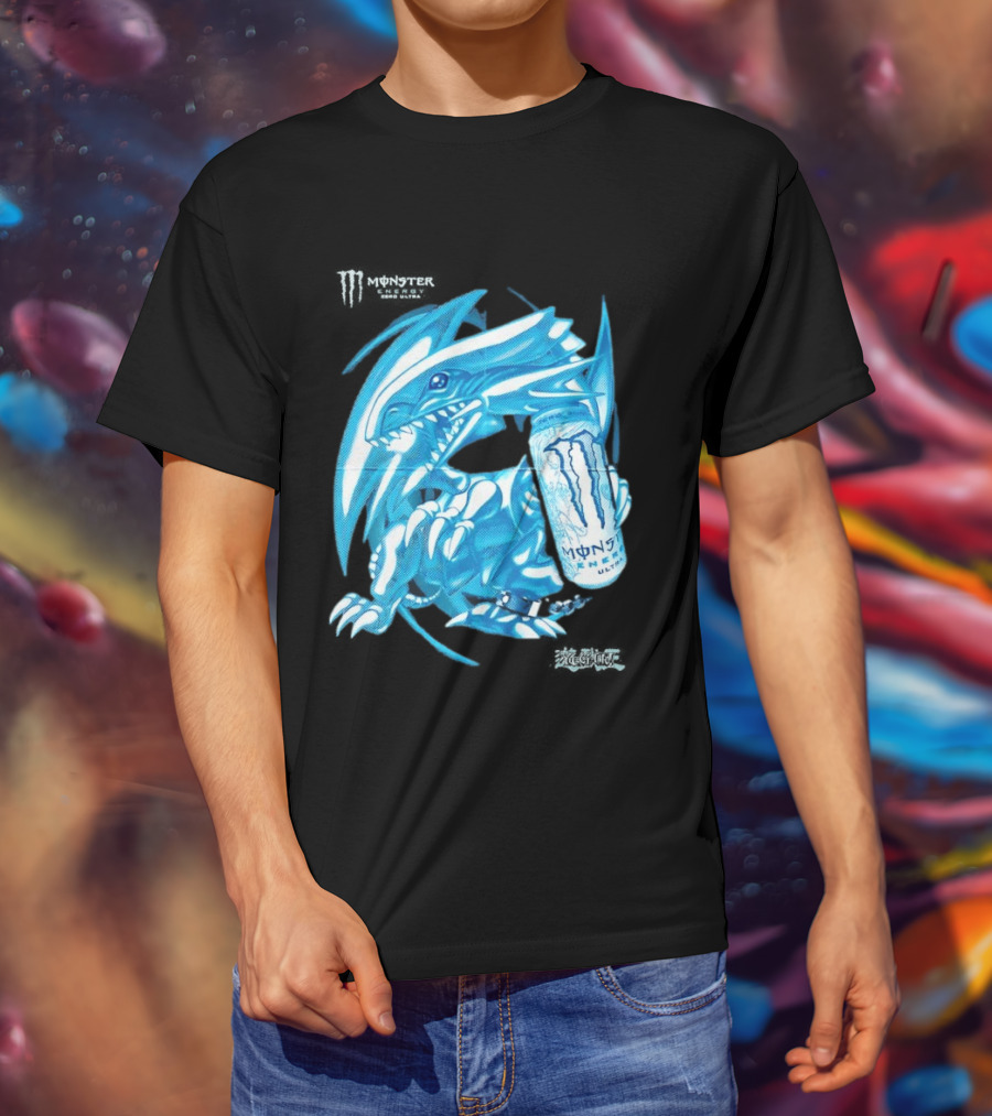 Blue Eyes White Dragon Monster Energy Zero Ultra Collaboration T-Shirt