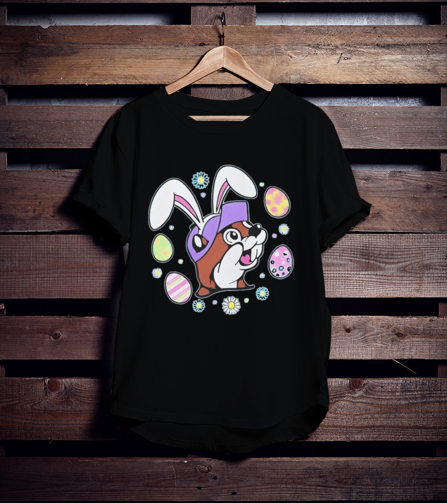 Buc Ee's Easter 2025 Bunny Ears And Eggs T-Shirt