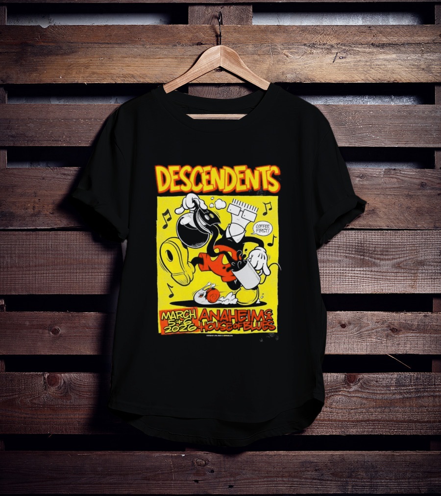 Descendents House Of Blues Anaheim March 5 6 2026 Event T-Shirt