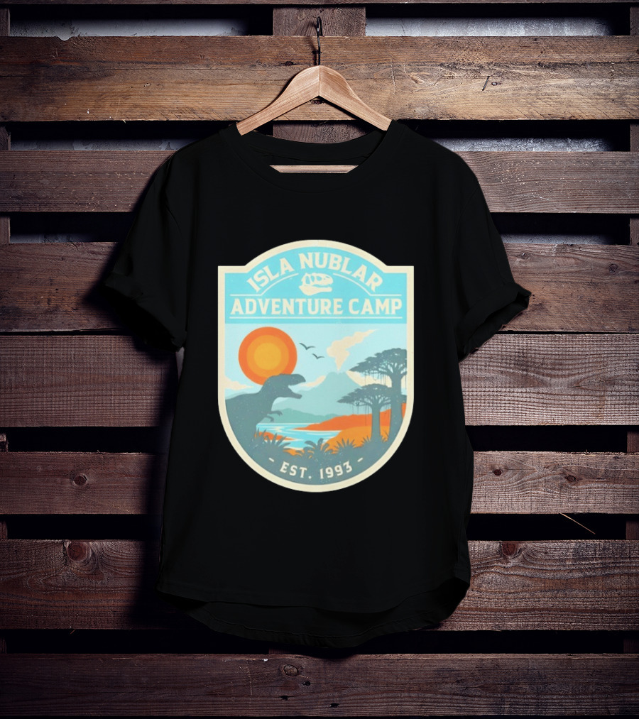Isla Nublar Adventure Camp Dinosaur Island Est 1993 T-Shirt