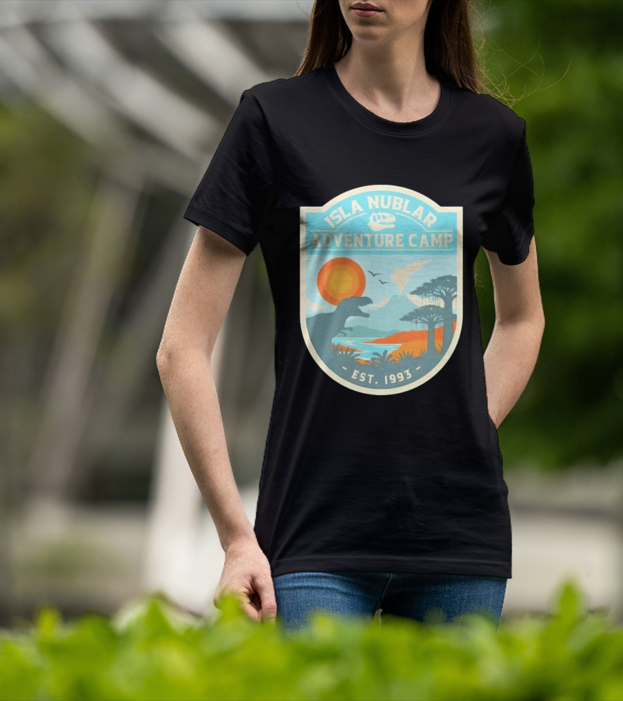 Isla Nublar Adventure Camp Dinosaur Island Est 1993 T-Shirt