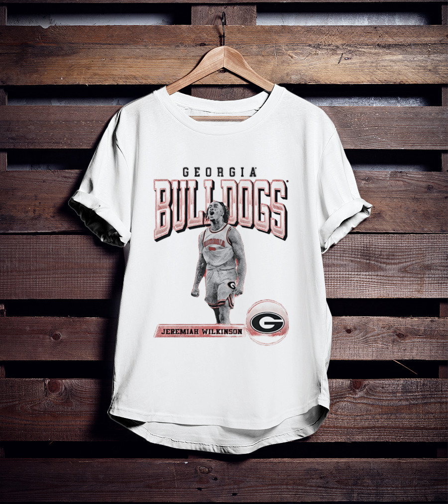 Georgia Bulldogs Jeremiah Wilkinson Player Collage T-Shirt