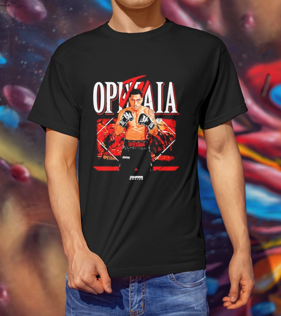 Jai Opetaia Boxing Zuffa Fighter Dynamic Pose T-Shirt