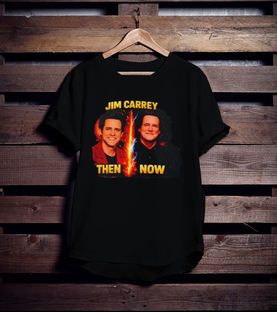 Jim Carrey Then And Now Evolution T-Shirt