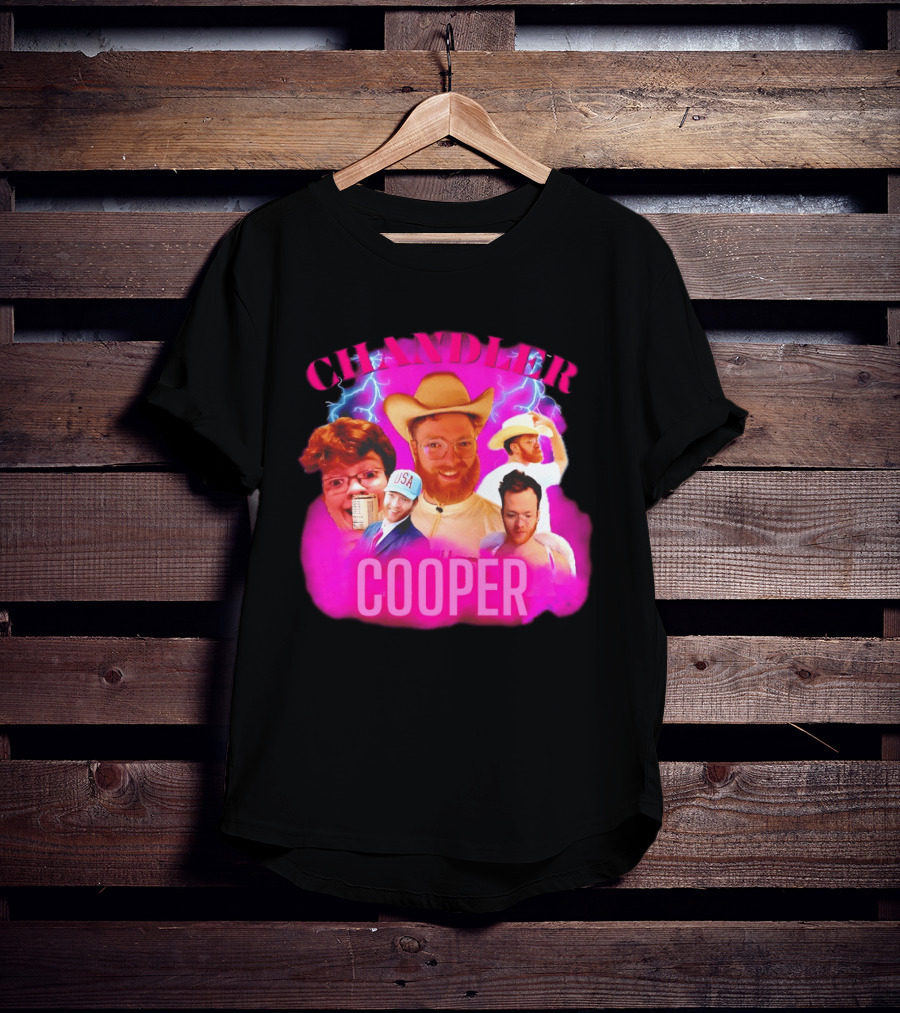 Chandler Cooper USA Lightning Cowboy Collage T-Shirt