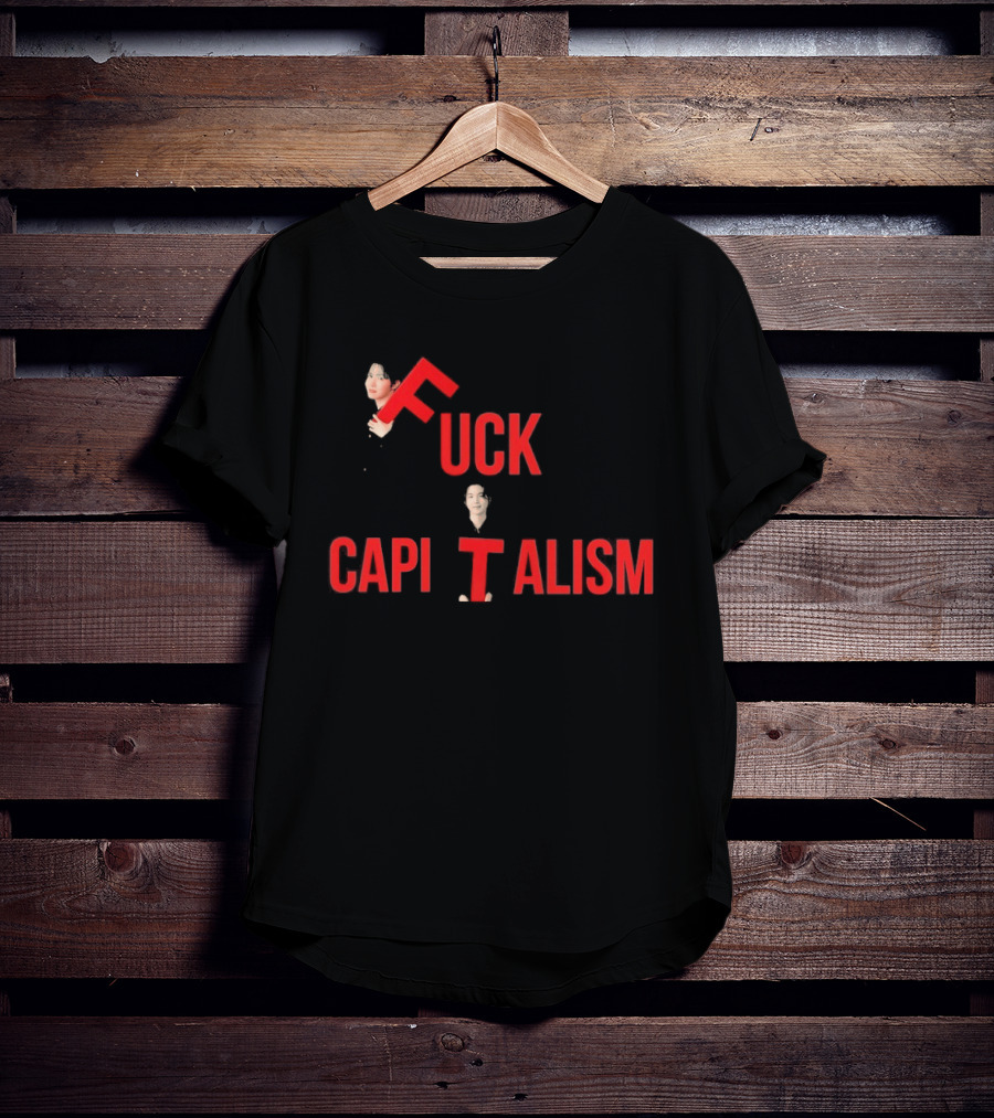 Suga BTS FCK Capitalism Red T-Shirt
