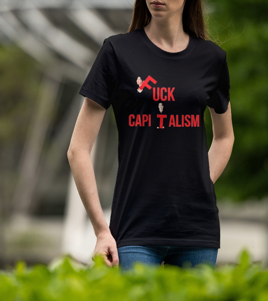 Suga BTS FCK Capitalism Red T-Shirt