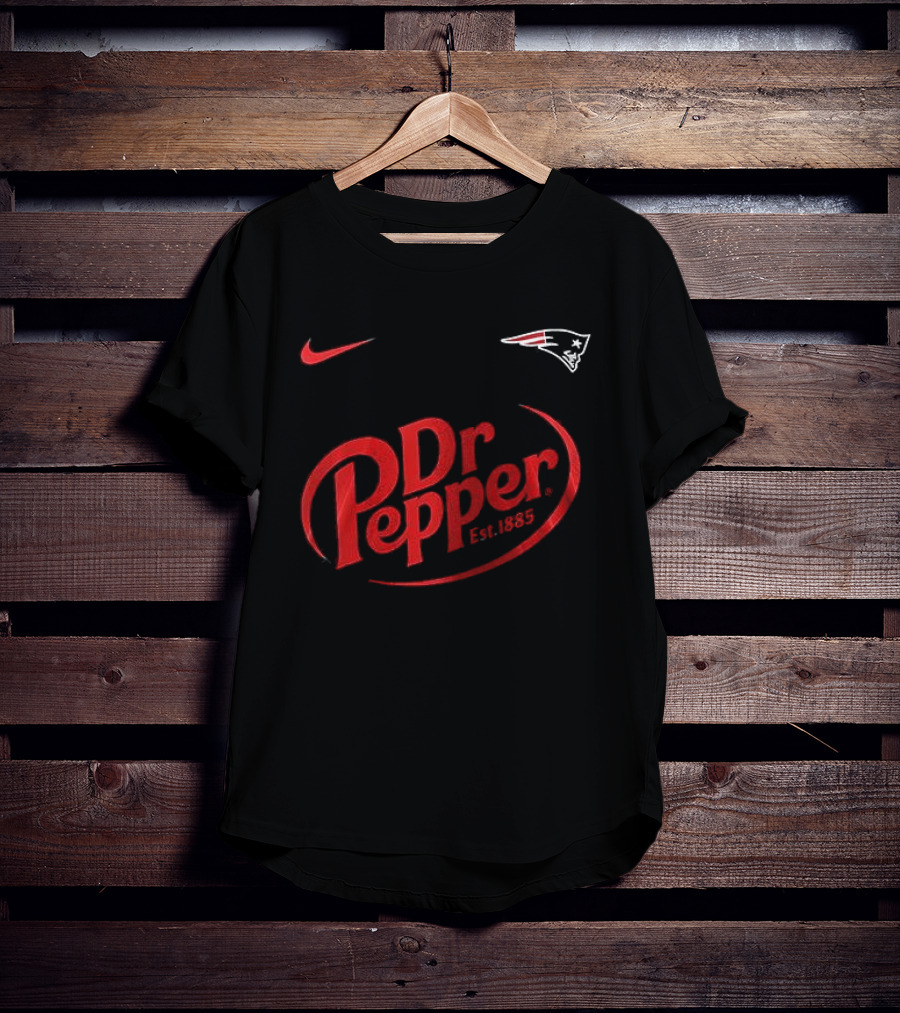 New England Patriots Dr Pepper Nike Collaboration Est. 1885 T-Shirt