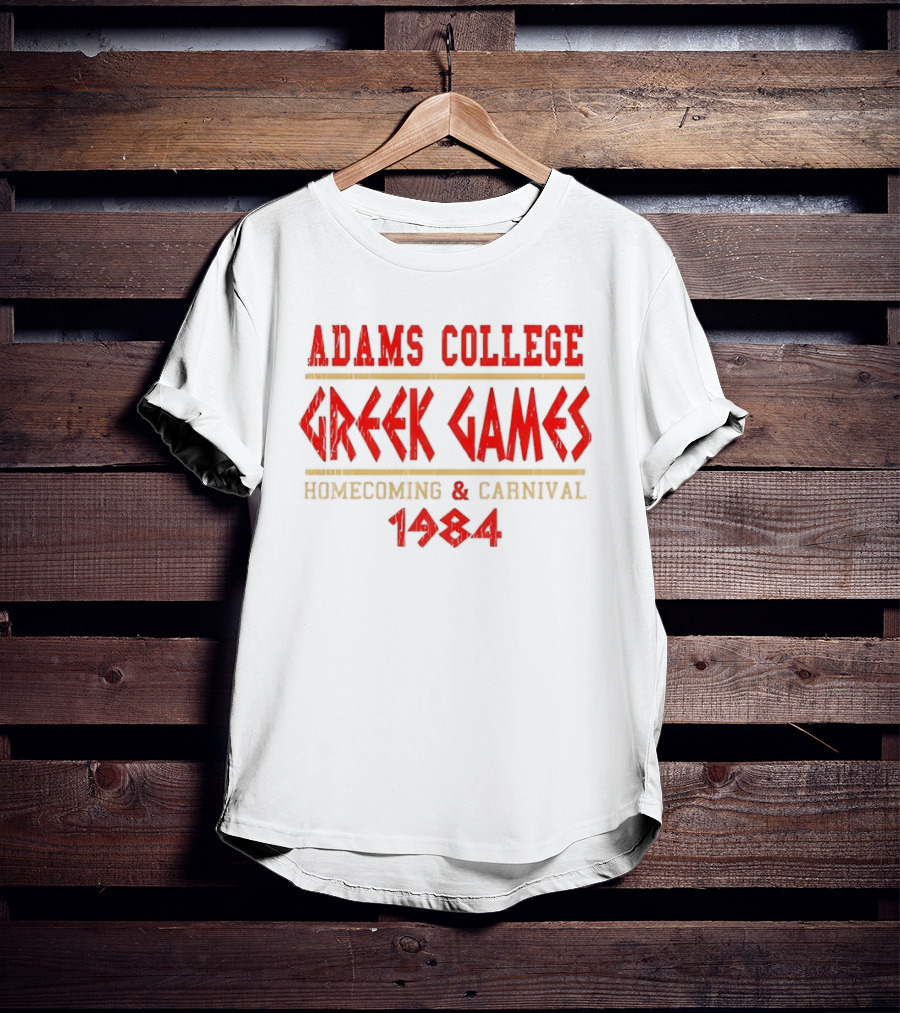 Adams College Greek Games Homecoming Carnival 1984 T-Shirt