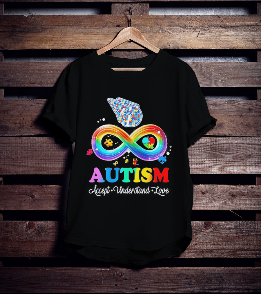 Cleveland Guardians Autism Awareness Puzzle Infinity Symbol Accept Understand Love T-Shirt