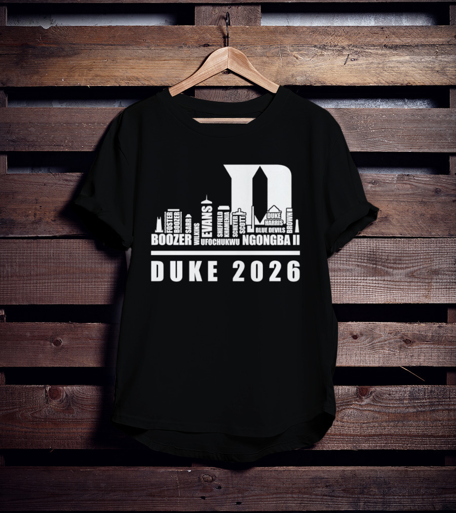 Duke 2026 Skyline Boozer Evans McCorkle Li T-Shirt