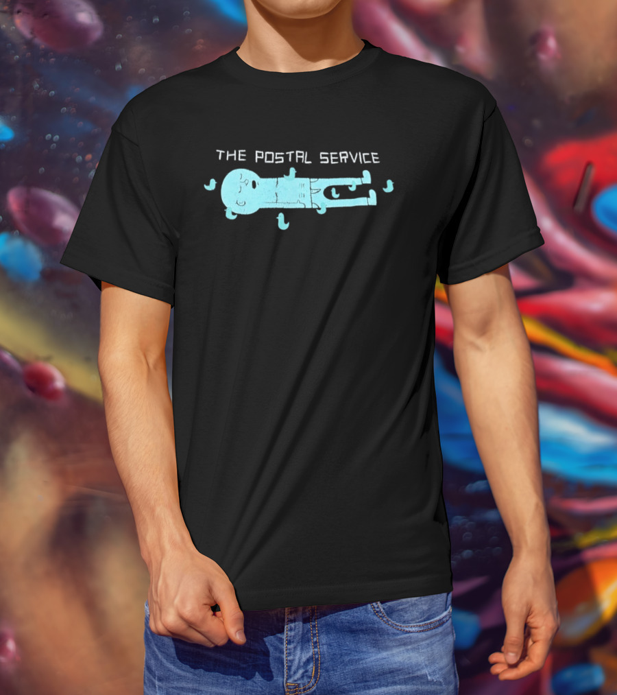 The Postal Service Key Imagery With Blue Bird T-Shirt