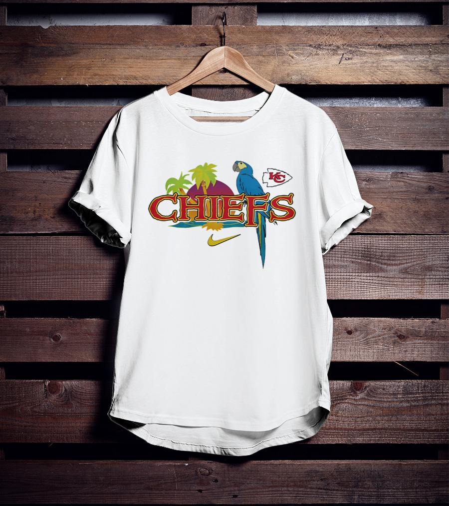 Kansas City Chiefs Tropical Parrot Nike It's 5 O' Somewhere T-Shirt