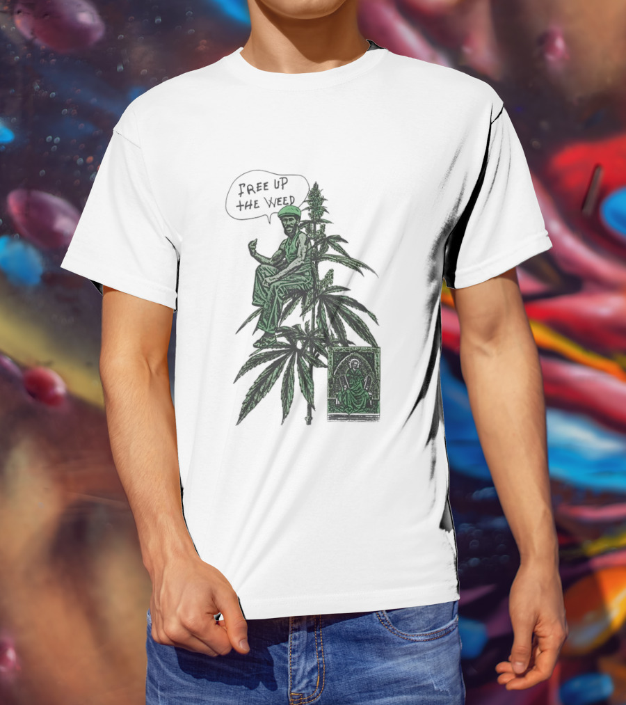 Free Up The Weed Lee Scratch Perry Cannabis T-Shirt