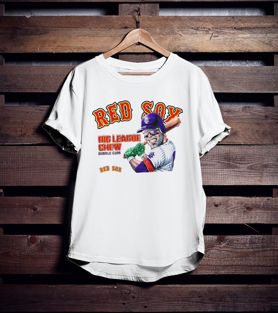 Red Sox Big League Chew Bubble Gum Baseball Batter T-Shirt