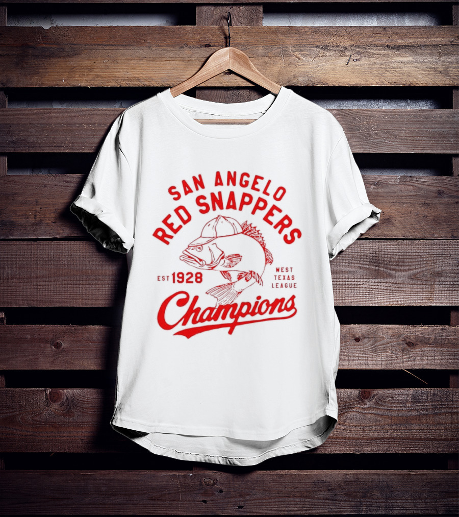 San Angelo Red Snappers Champions Est 1928 Herders Baseball Teams Defunct T-Shirt