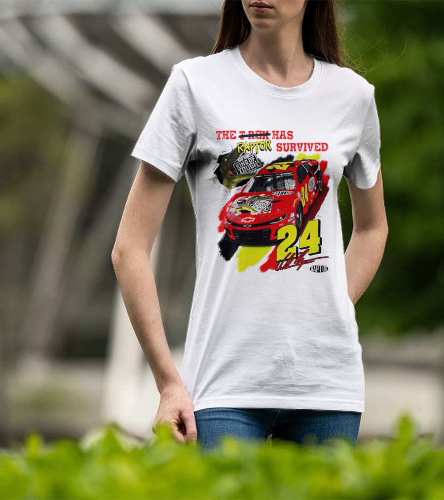 William Byron 24 NASCAR Chevrolet Camaro Raptor Survived King Of Tough T-Shirt